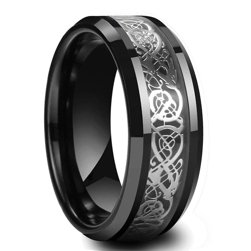 Red Groove Dragon Ring