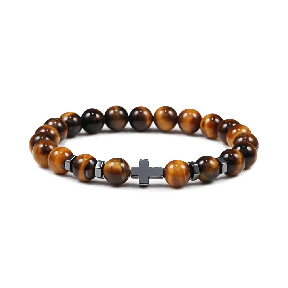 Cross Beaded Bracelet