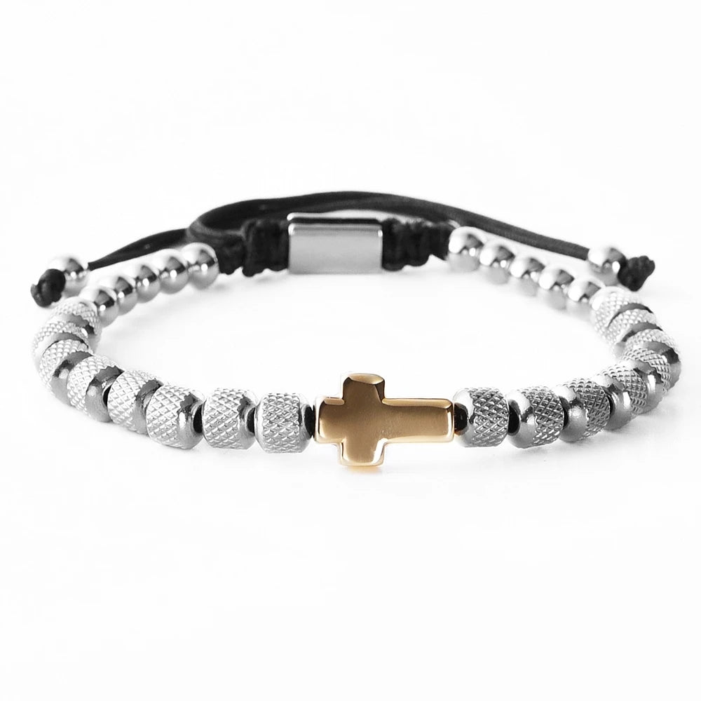 Cross Beaded Bracelet