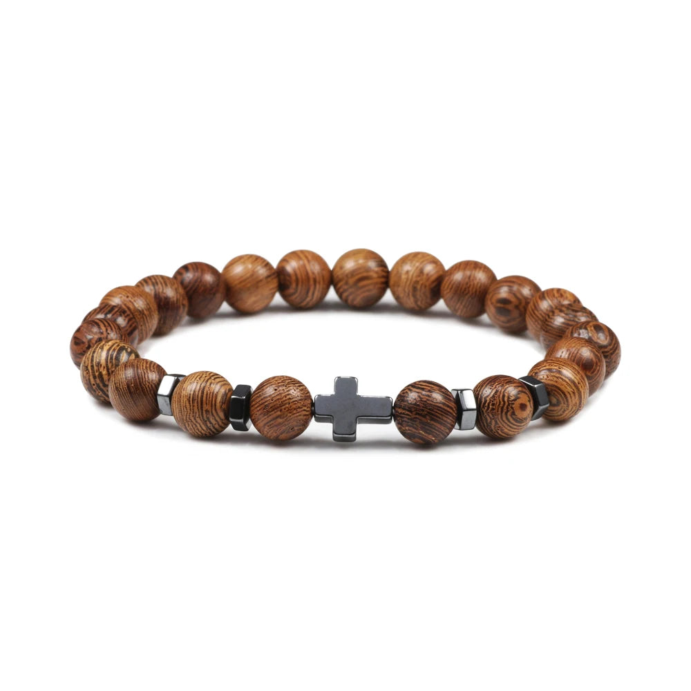 Cross Beaded Bracelet