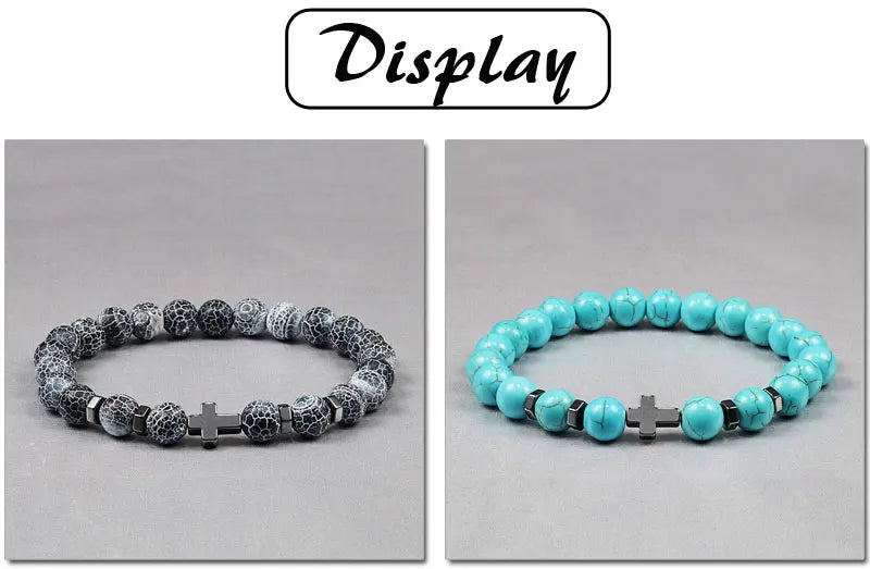 Cross Beaded Bracelet