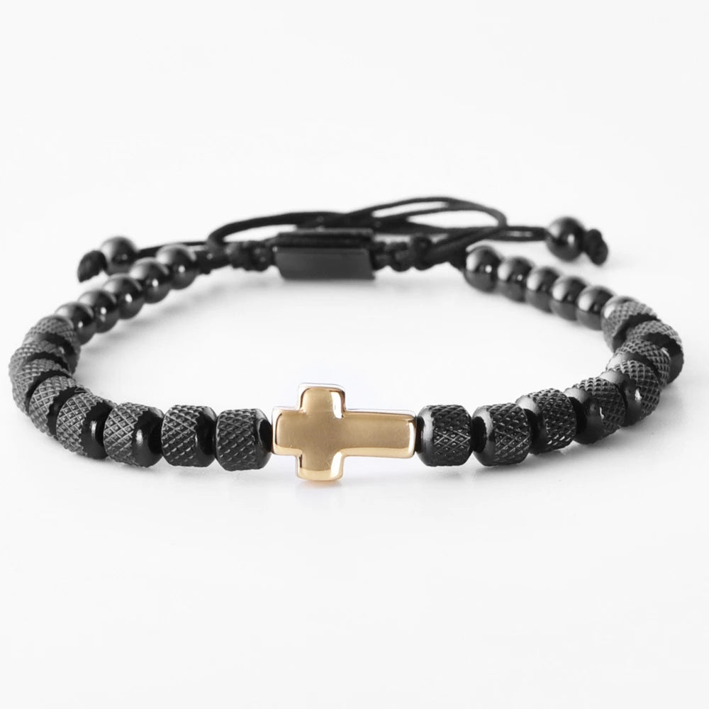 Cross Beaded Bracelet