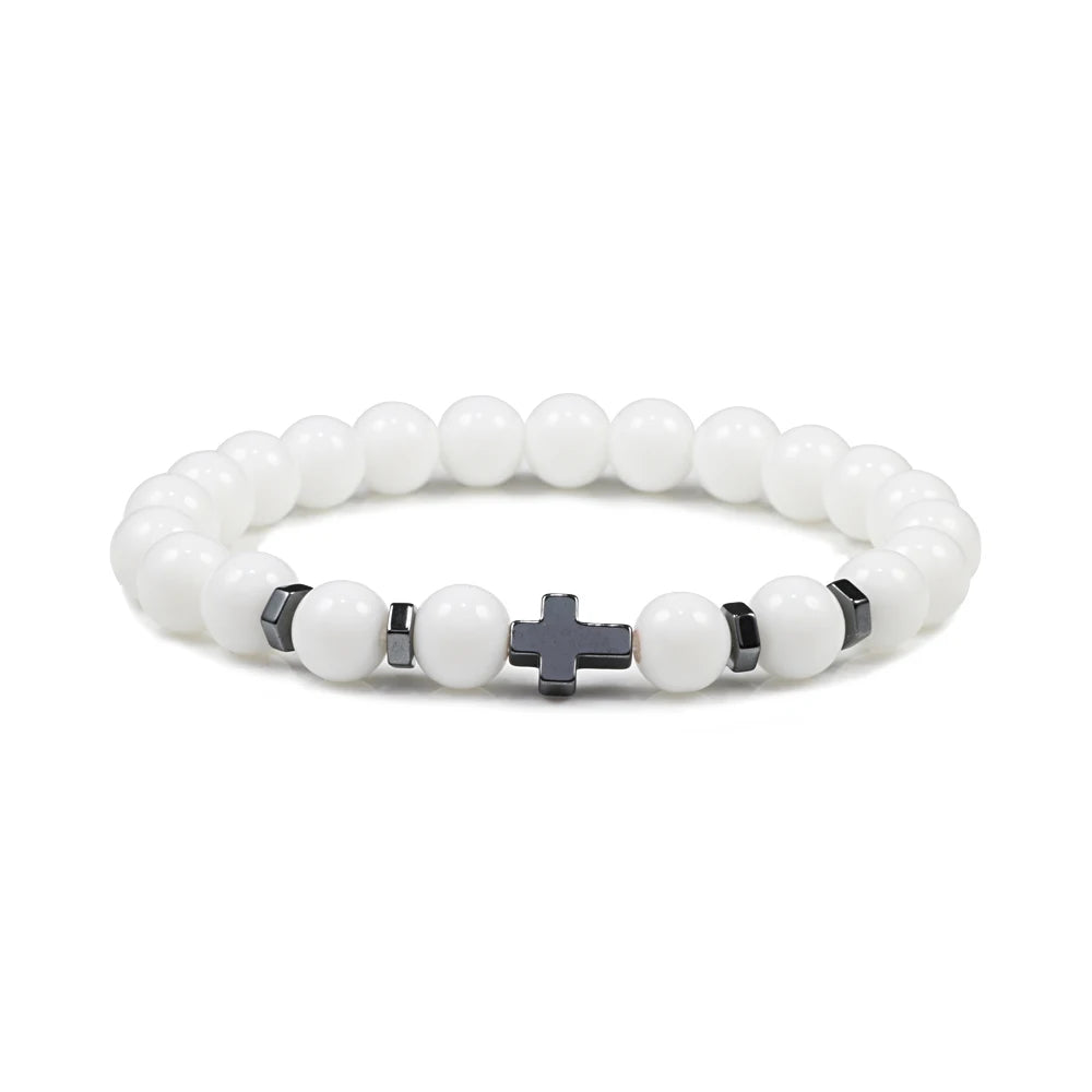 Cross Beaded Bracelet