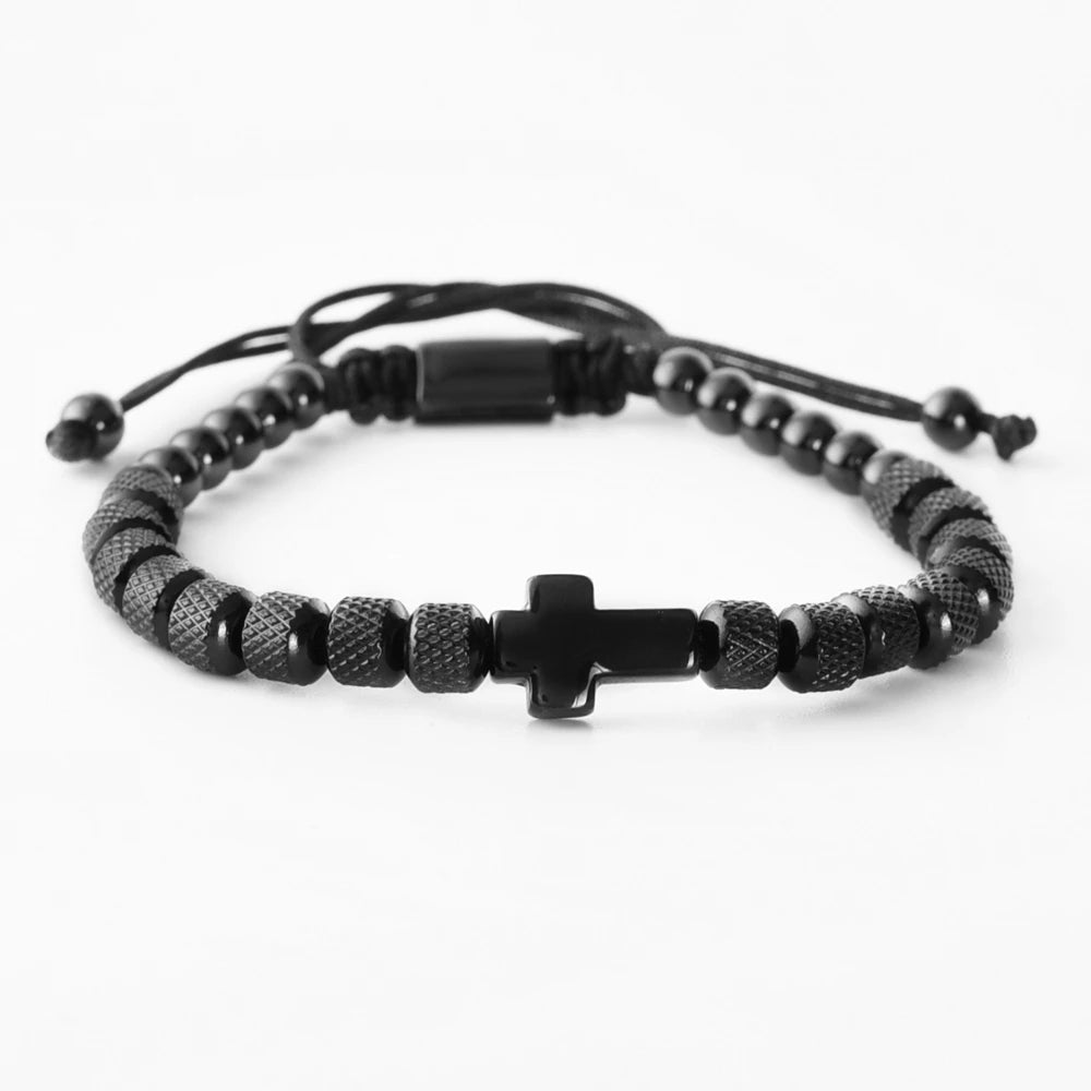 Cross Beaded Bracelet