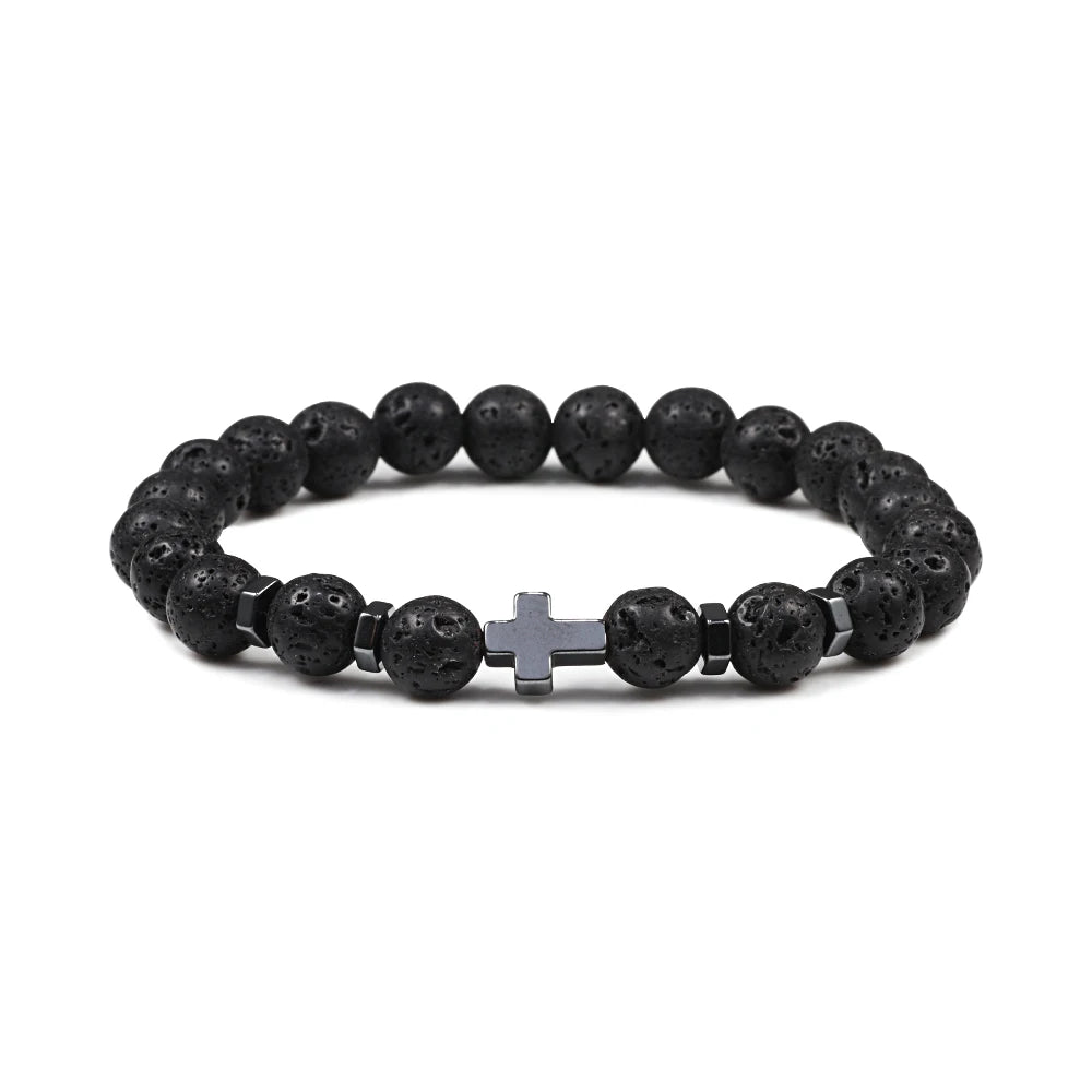 Cross Beaded Bracelet