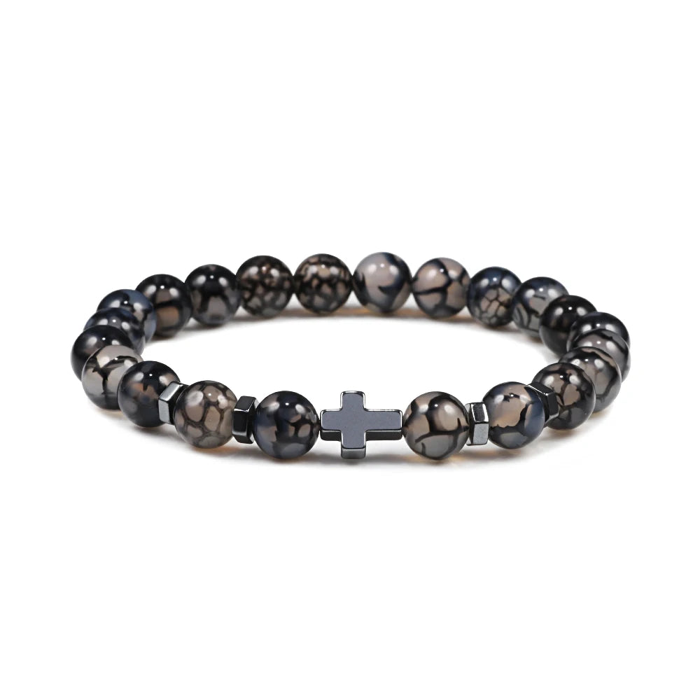Cross Beaded Bracelet