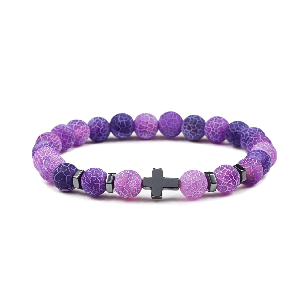 Cross Beaded Bracelet