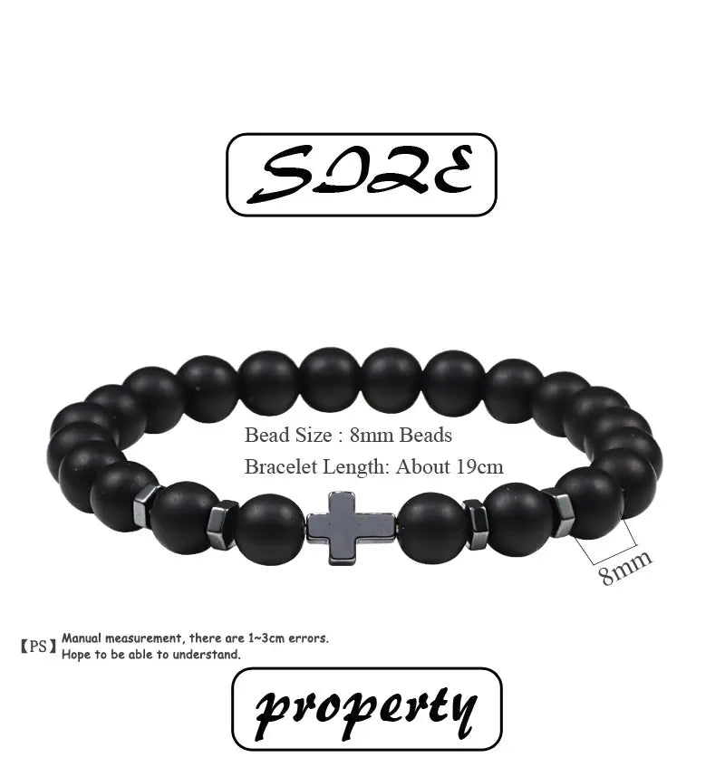 Cross Beaded Bracelet