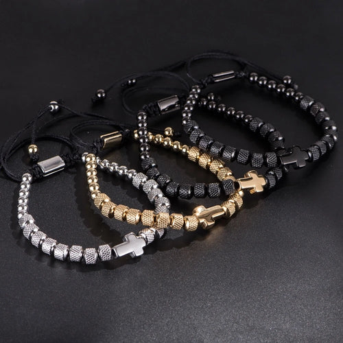 Cross Beaded Bracelet