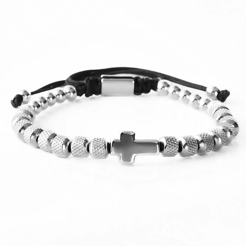 Cross Beaded Bracelet