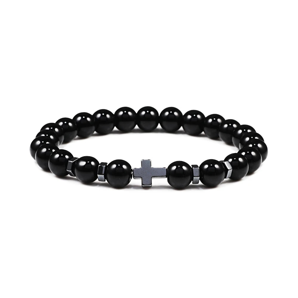 Cross Beaded Bracelet