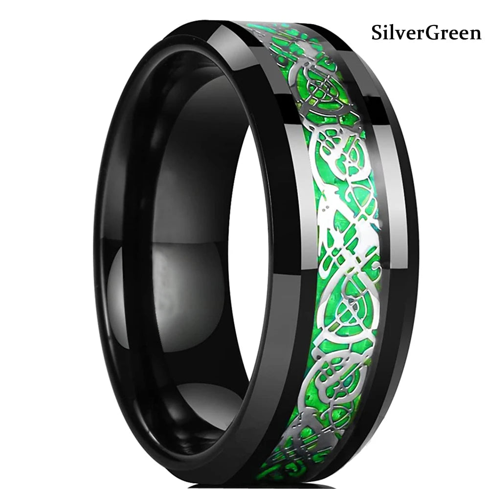 Red Groove Dragon Ring
