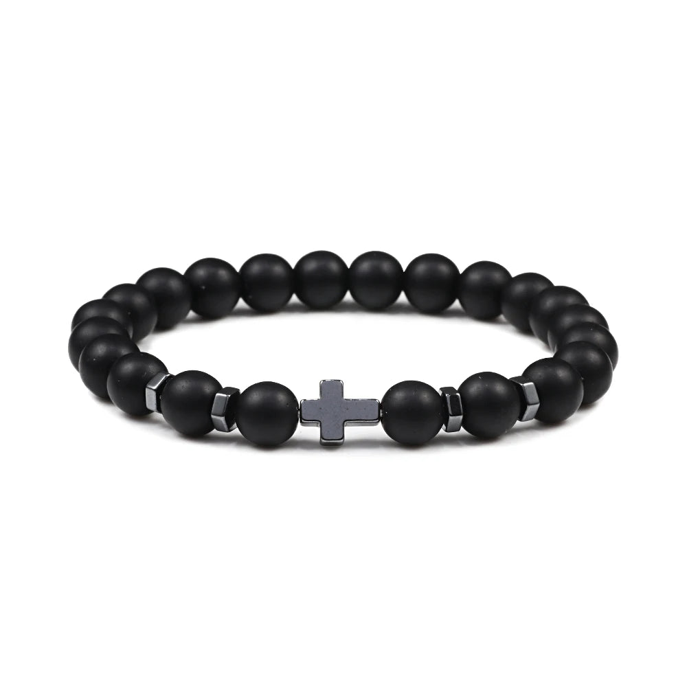 Cross Beaded Bracelet