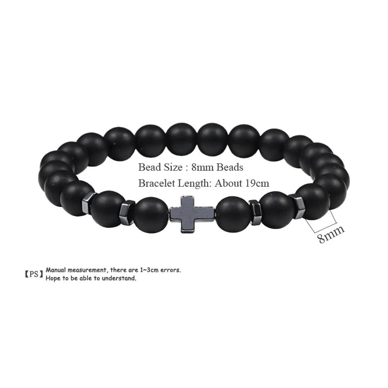 Cross Beaded Bracelet