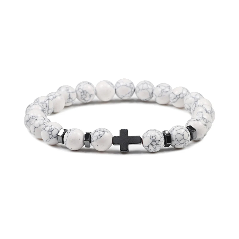 Cross Beaded Bracelet