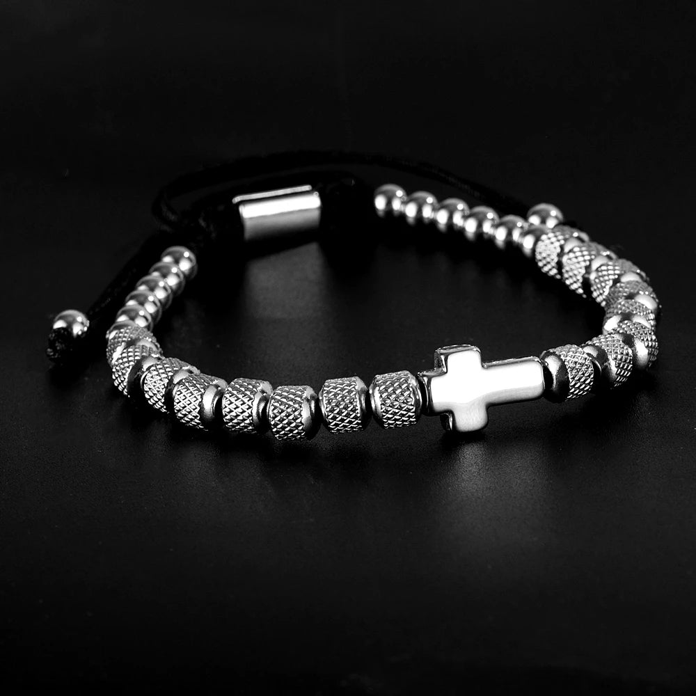 Cross Beaded Bracelet
