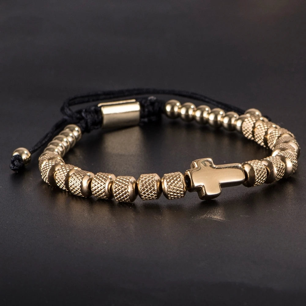 Cross Beaded Bracelet