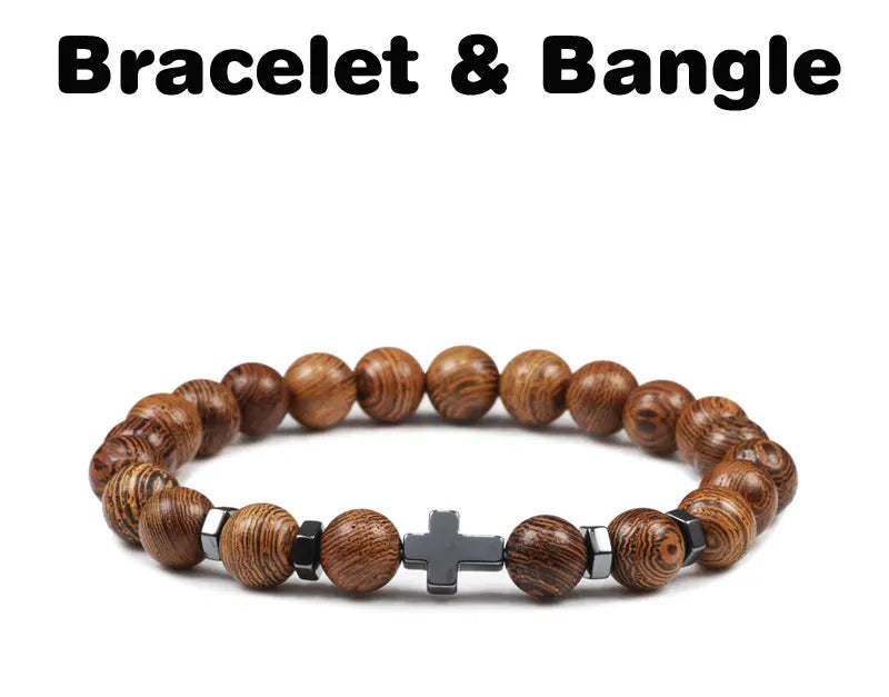 Cross Beaded Bracelet