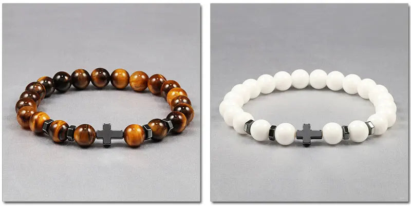 Cross Beaded Bracelet