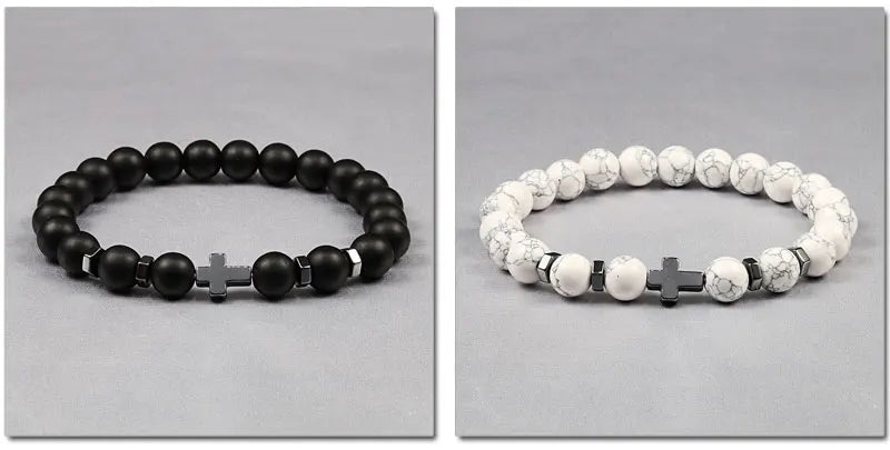 Cross Beaded Bracelet