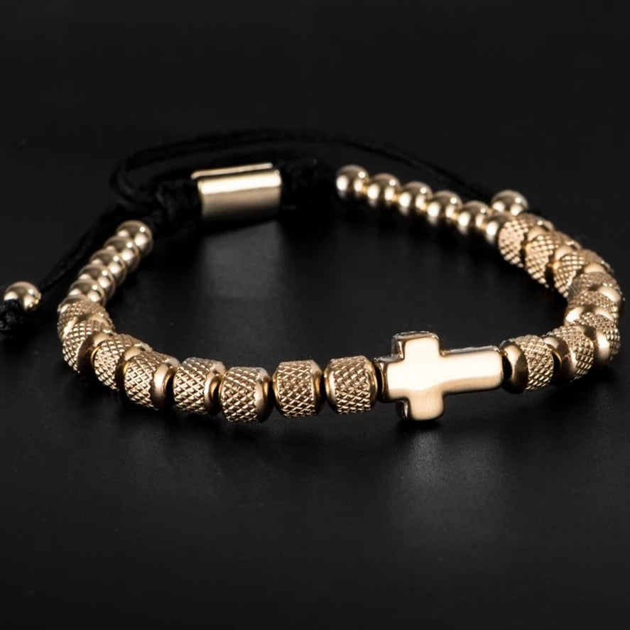Cross Beaded Bracelet