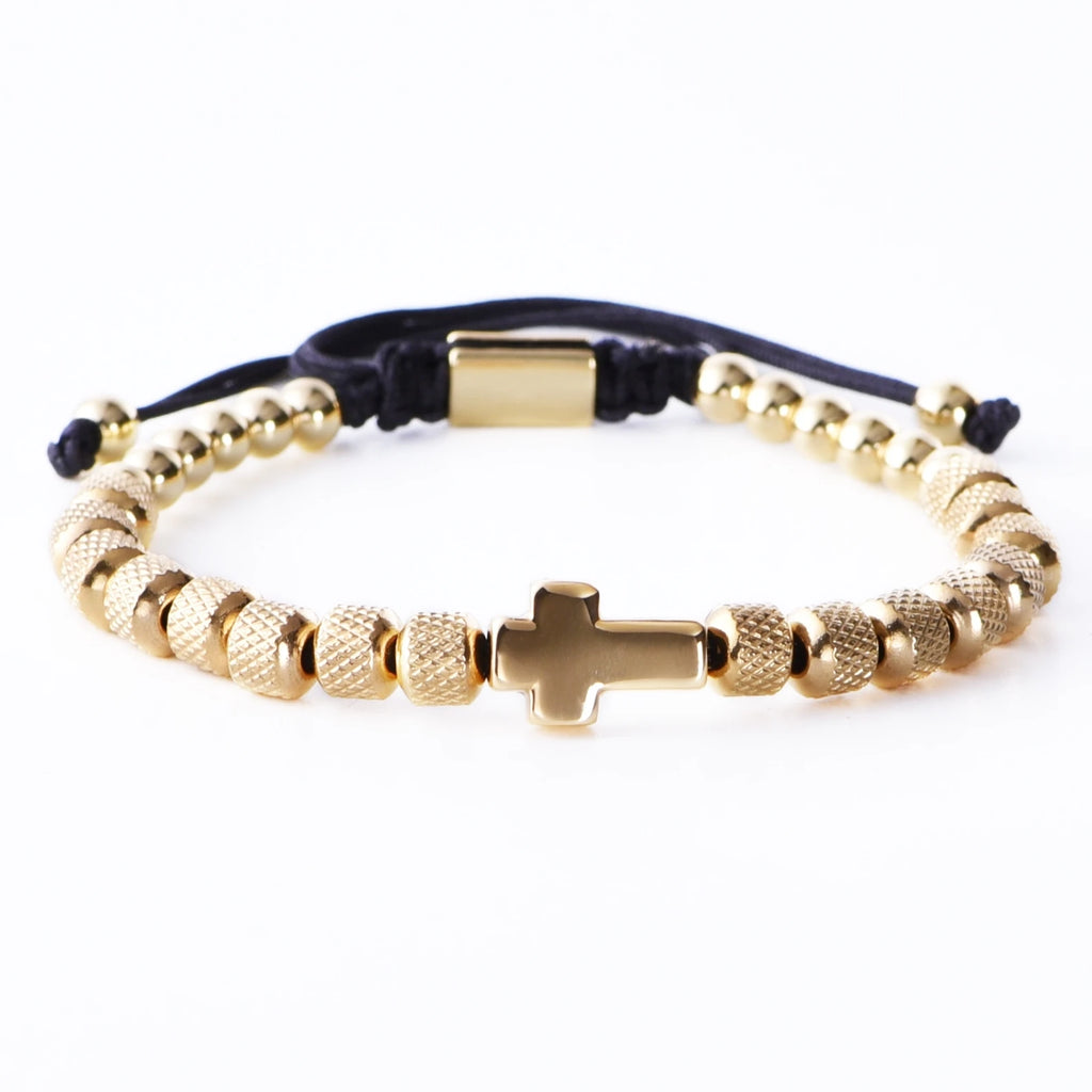 Cross Beaded Bracelet