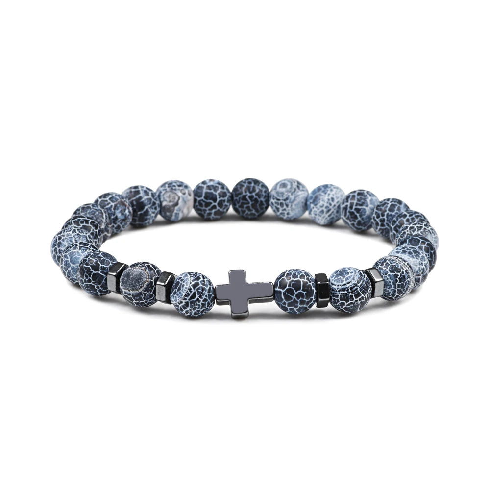 Cross Beaded Bracelet