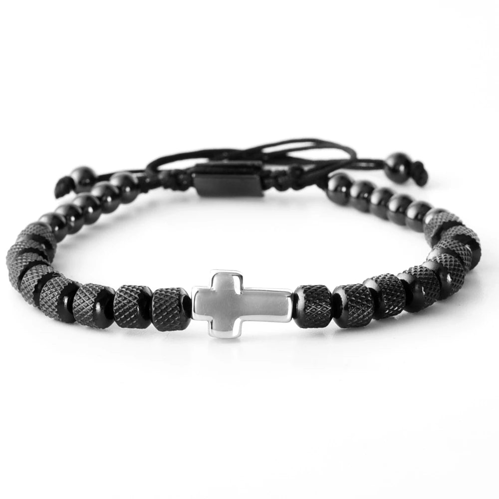 Cross Beaded Bracelet