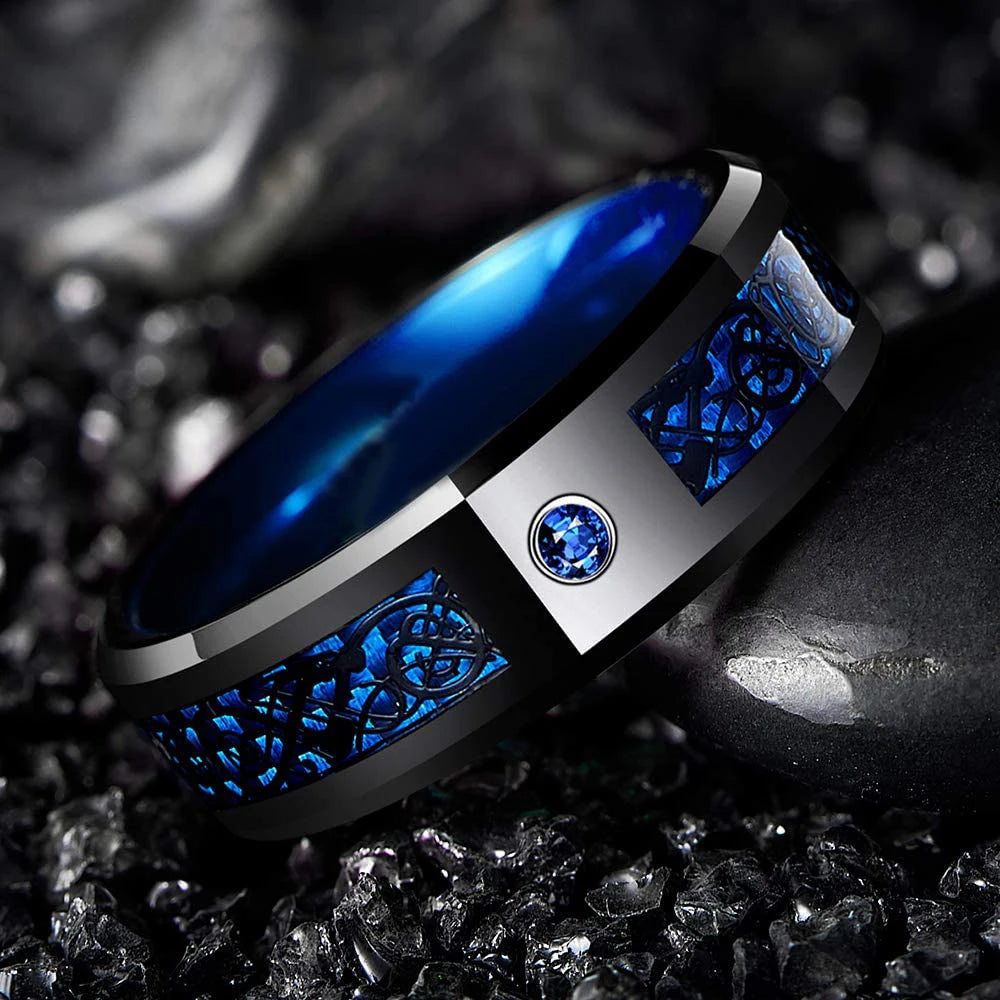 Red Groove Dragon Ring