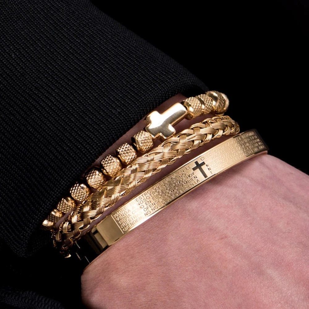 Cross Beaded Bracelet
