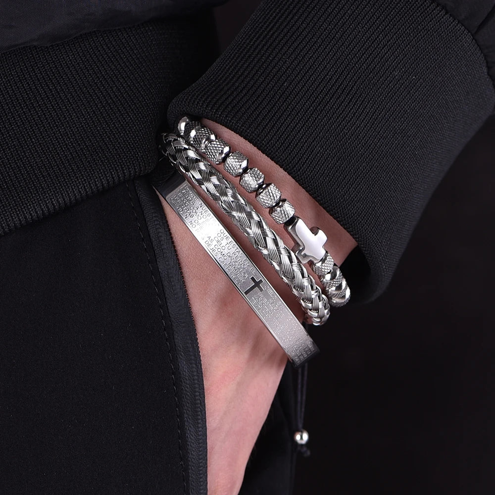 Cross Beaded Bracelet