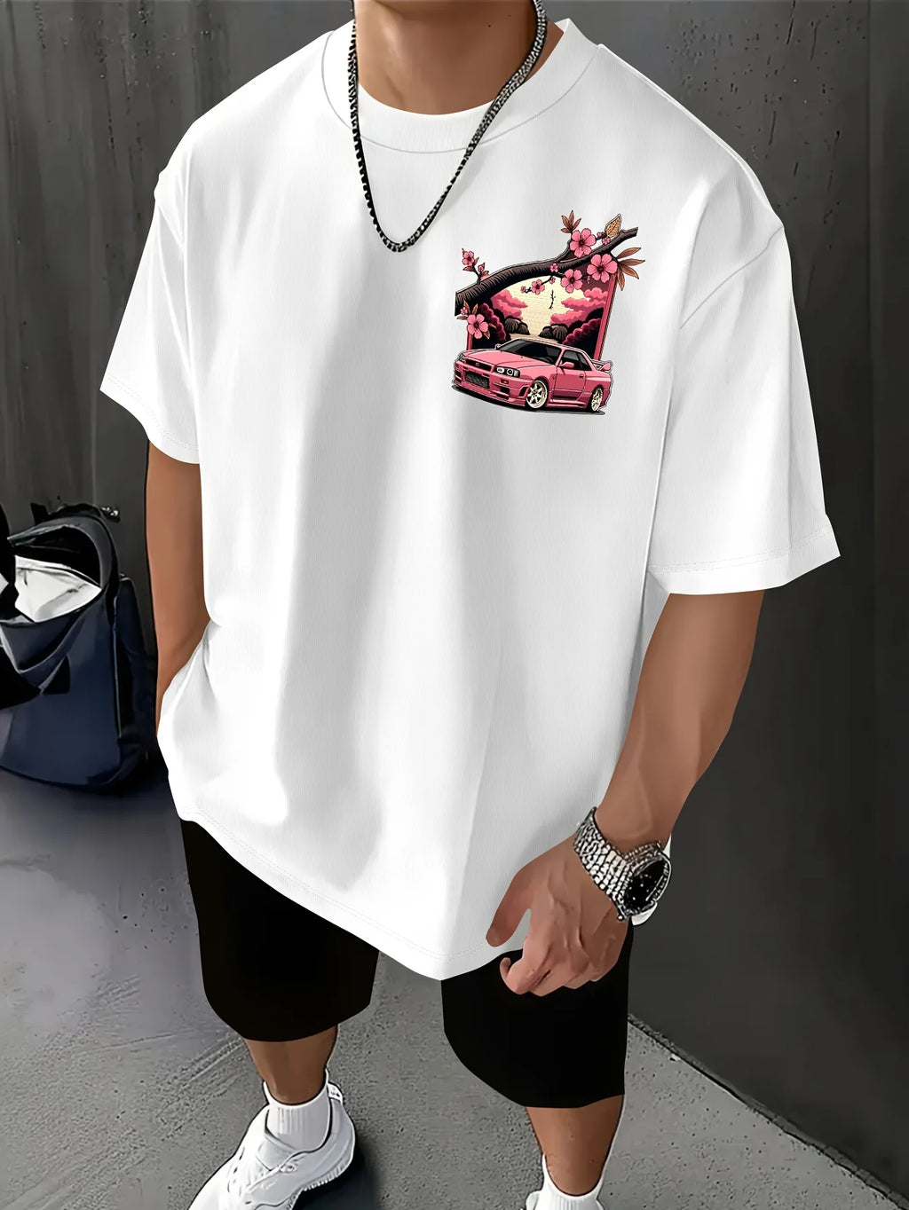 Cherry Blossom Racer T-Shirt