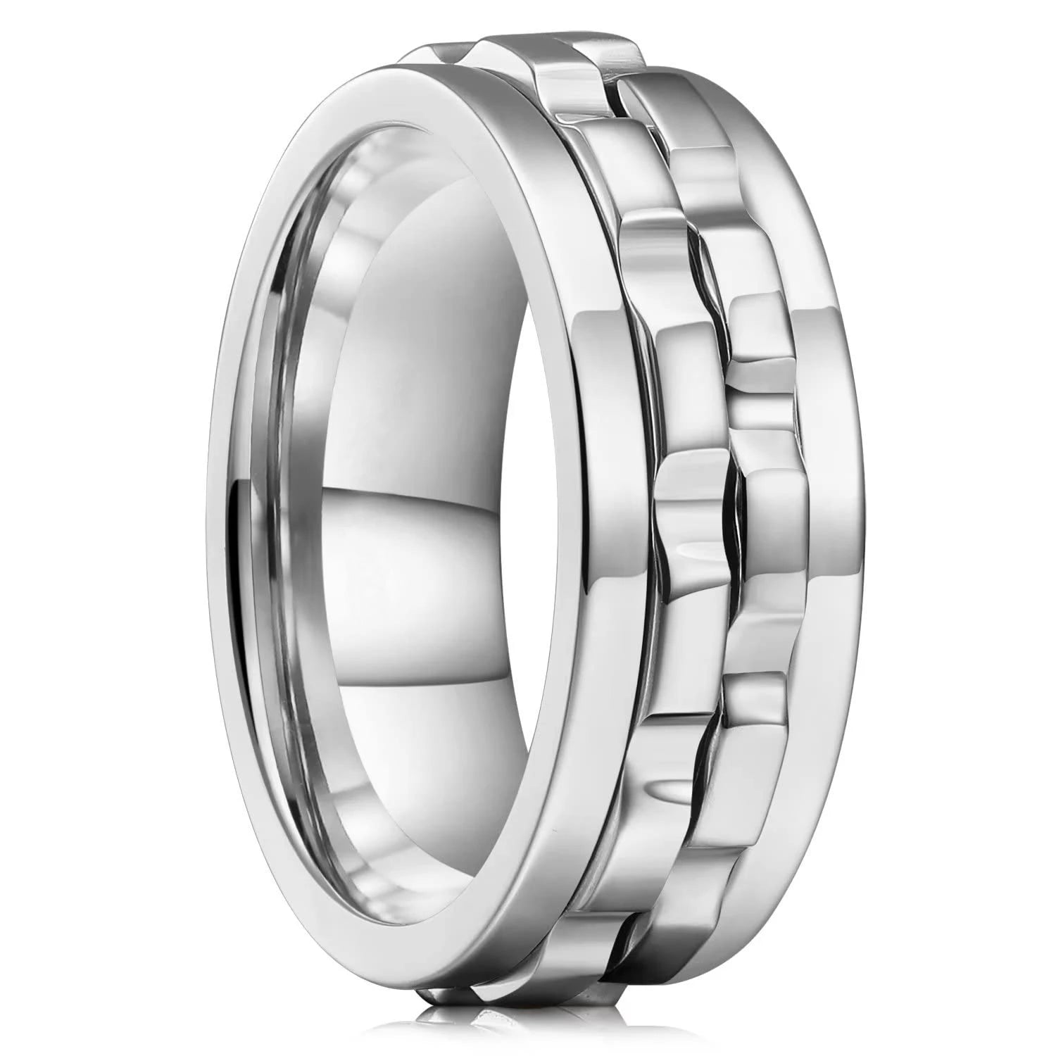 Punk Chain Spinner Ring