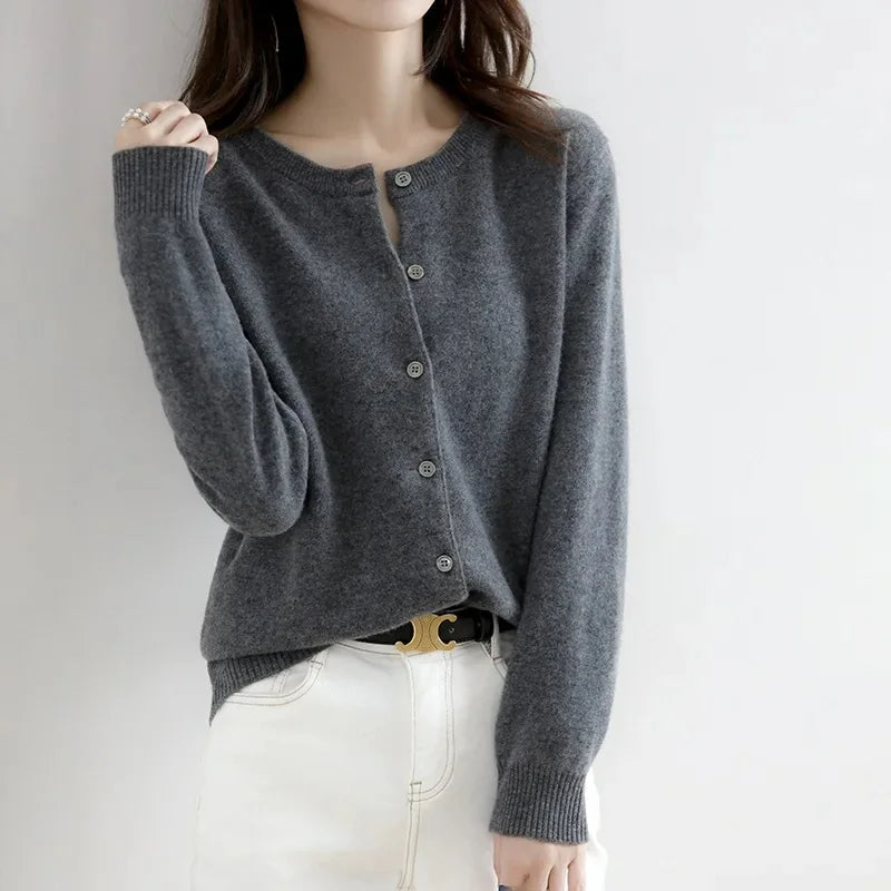 Lightweight Knit Open Cardigan – Women's Sweater