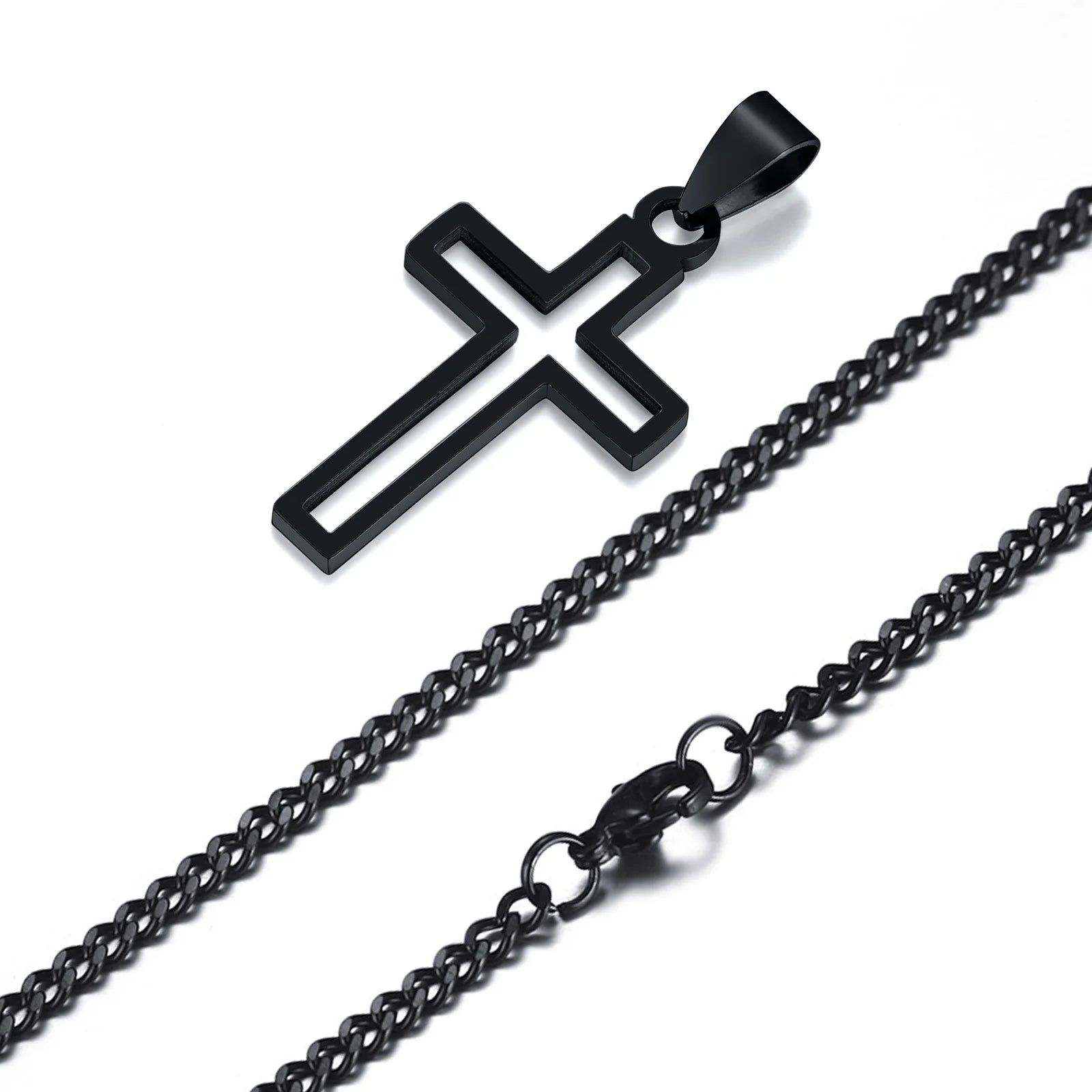 Hollow Cross Necklace