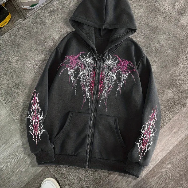 Gothic Zip Hoodie
