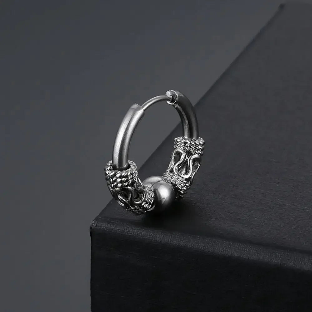 Cross Feather Stud Earrings