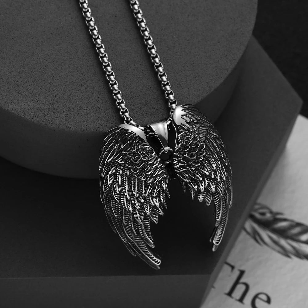 Angel Wing Pendant Necklace