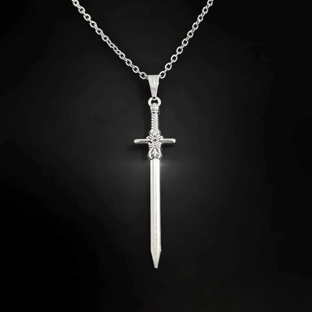 Knife Sword Pendant Necklace