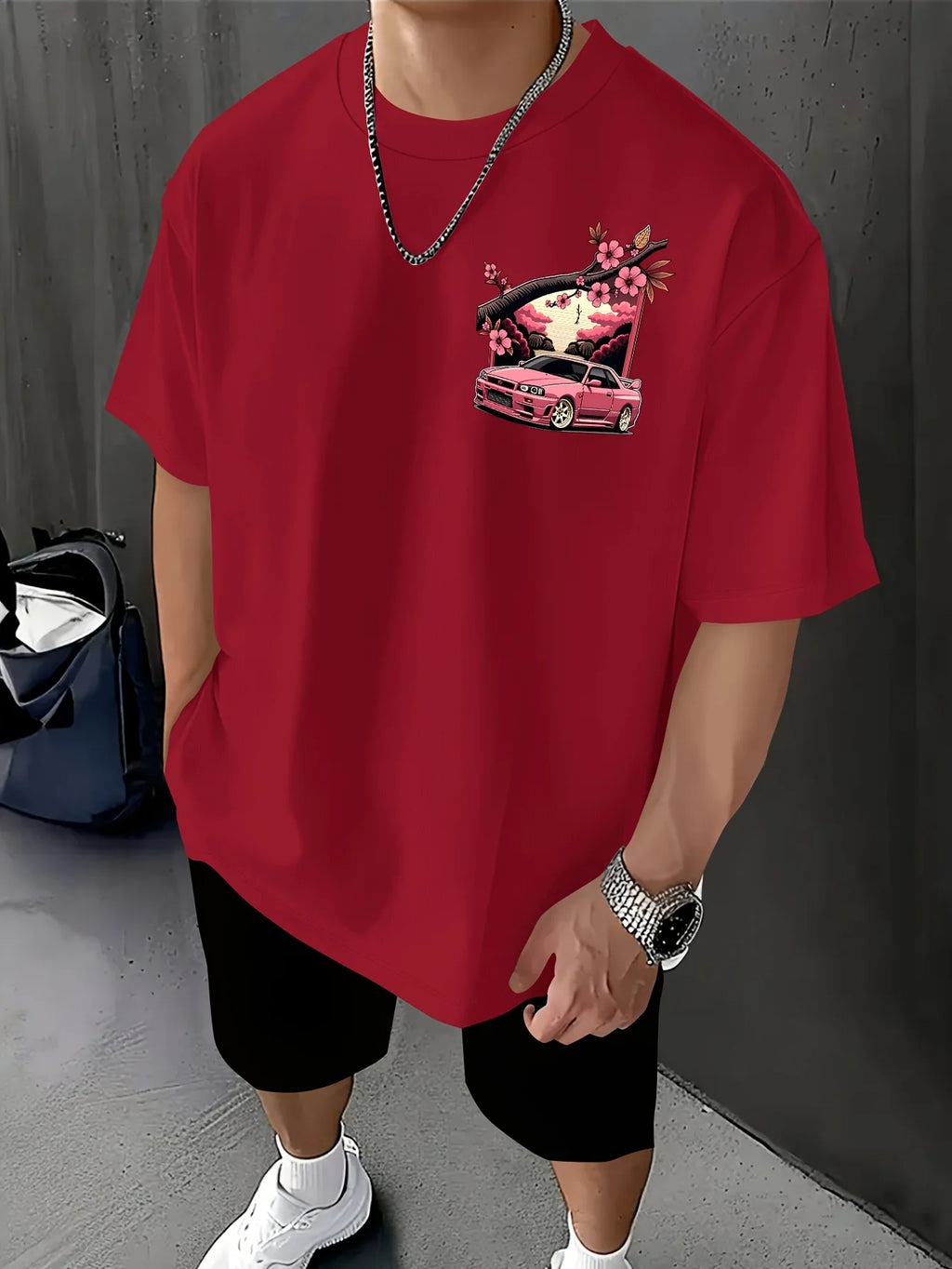 Cherry Blossom Racer T-Shirt