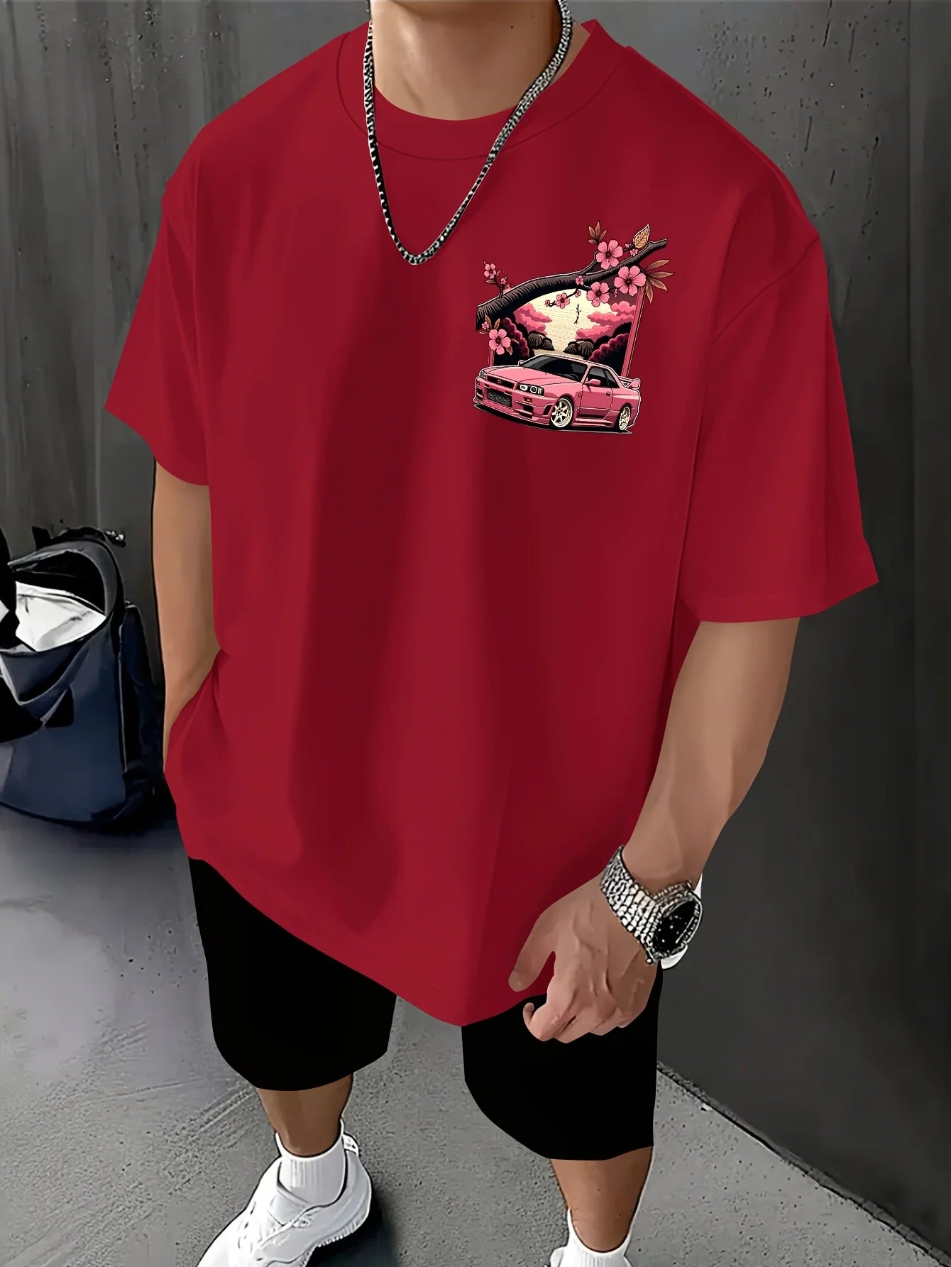 Cherry Blossom Racer T-Shirt