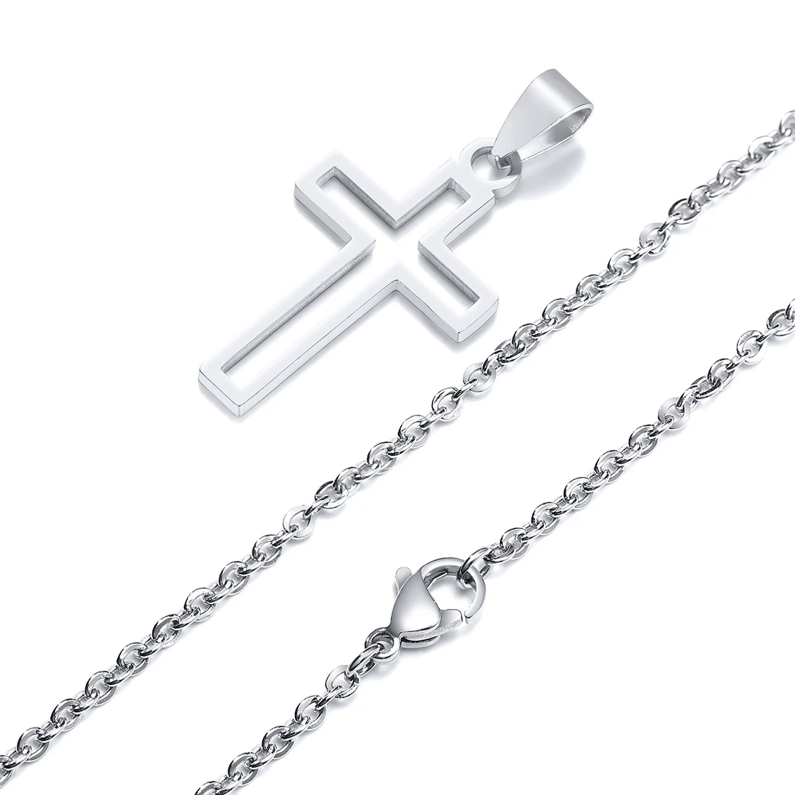 Hollow Cross Necklace
