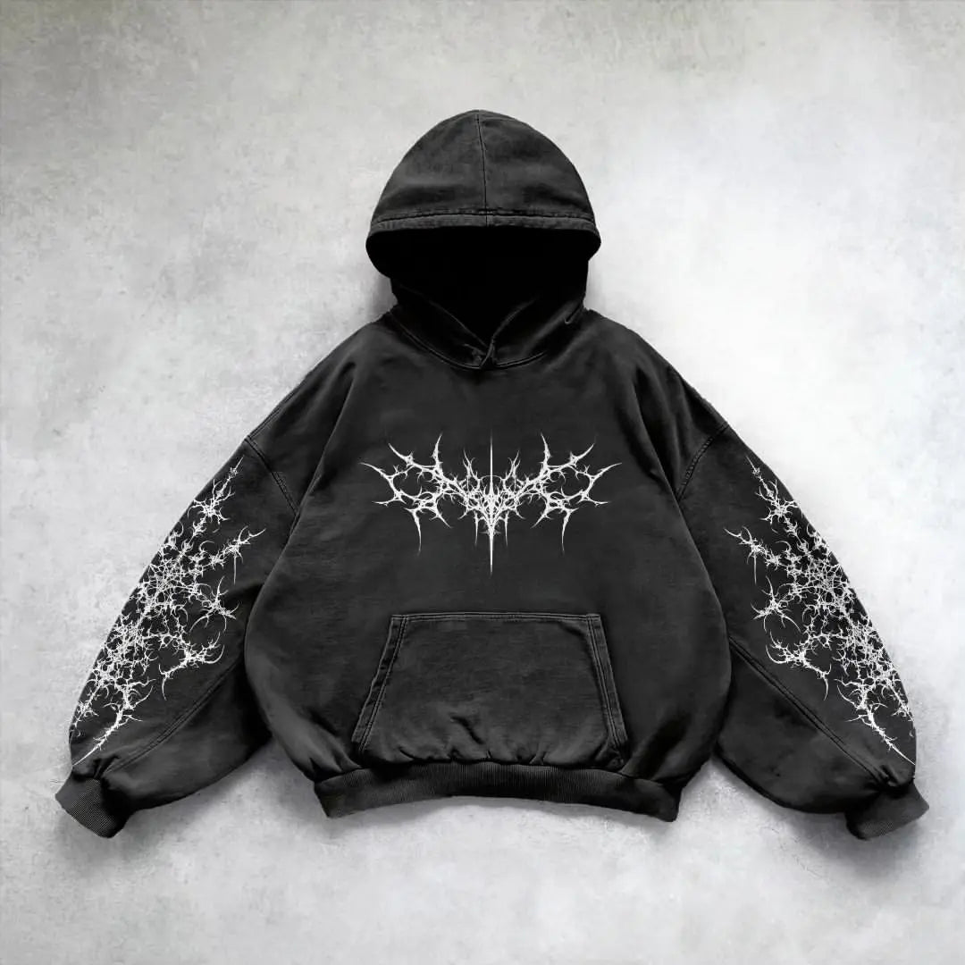 Y2K Gothic Street Hoodie