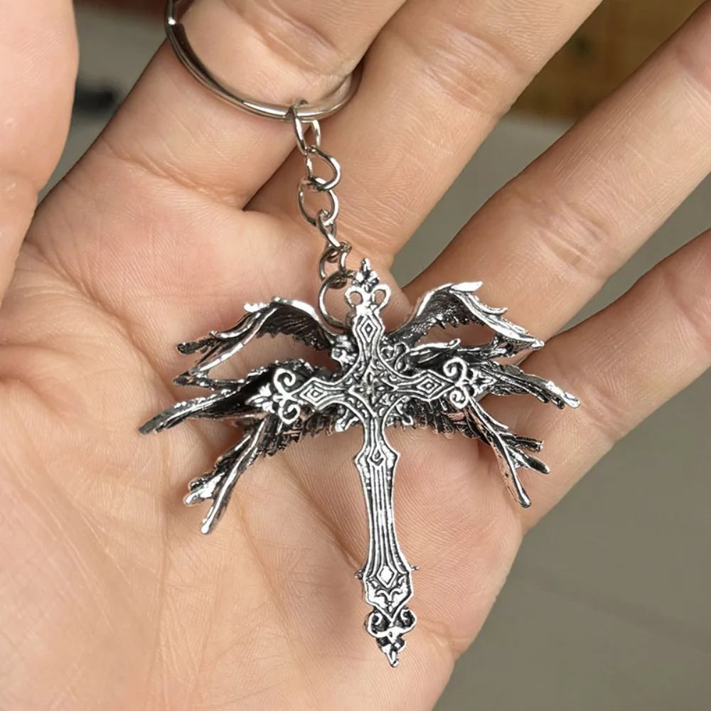 Jesus Wings Cross Necklace