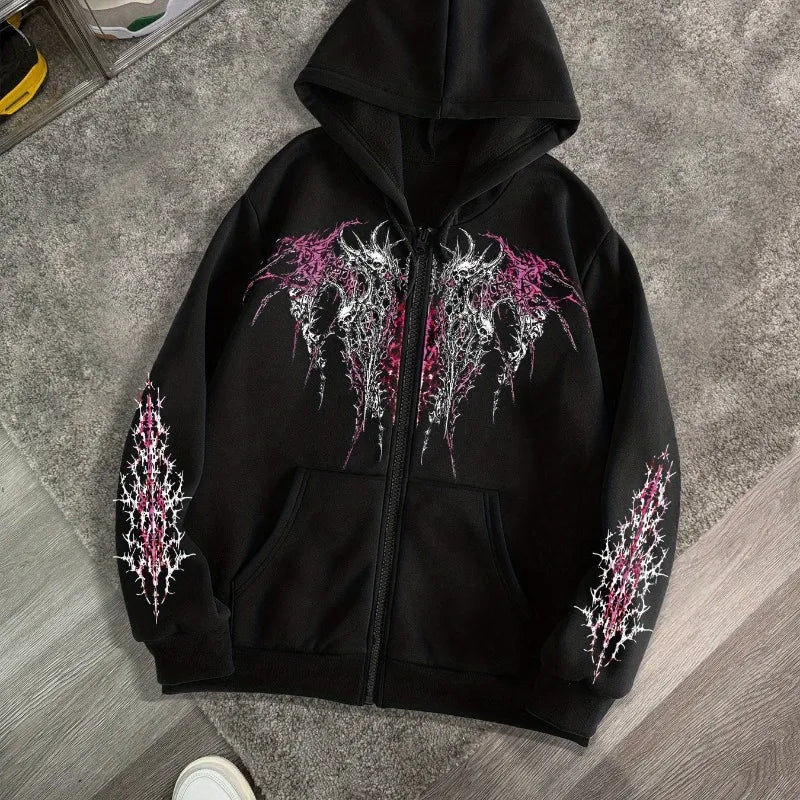 Gothic Zip Hoodie