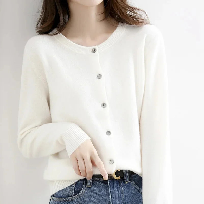 Lightweight Knit Open Cardigan – Women's Sweater