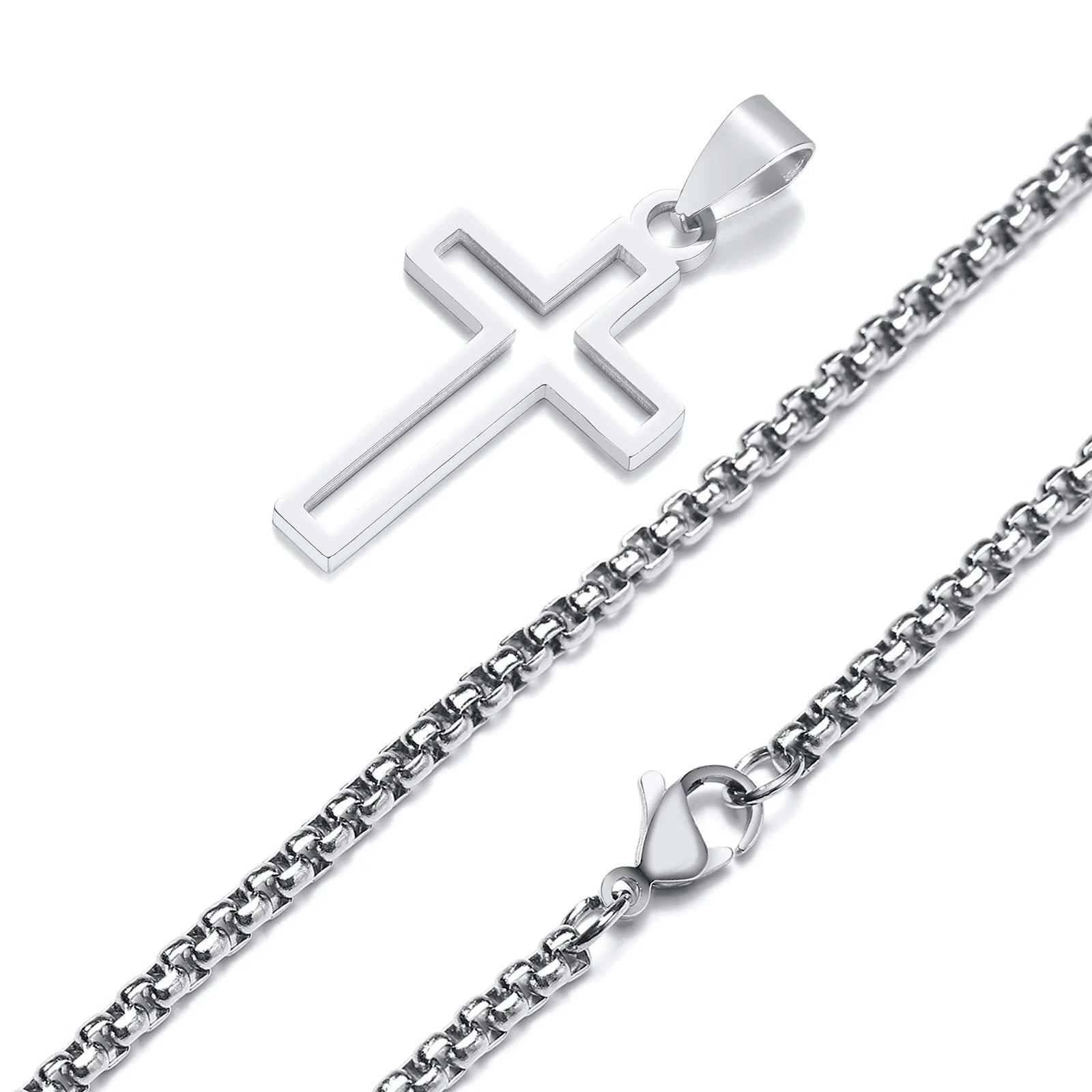 Hollow Cross Necklace