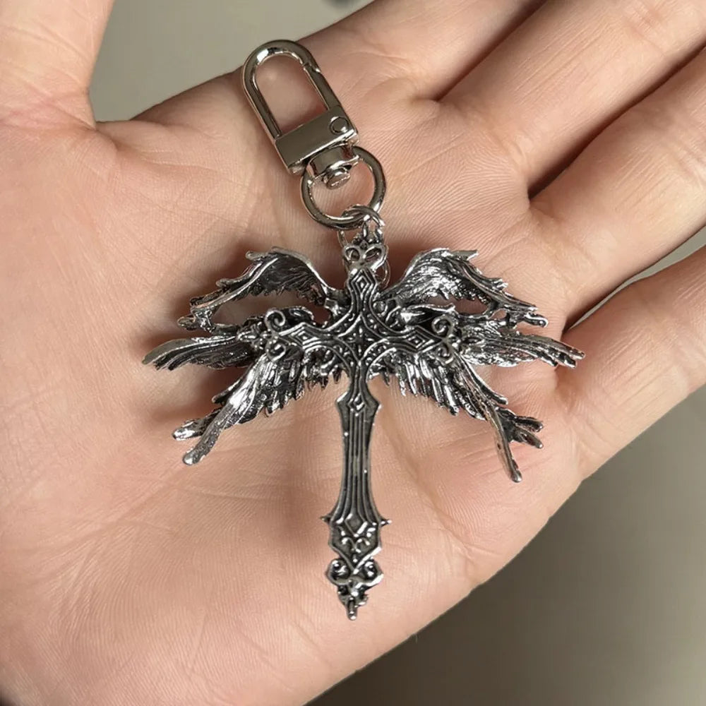 Jesus Wings Cross Necklace