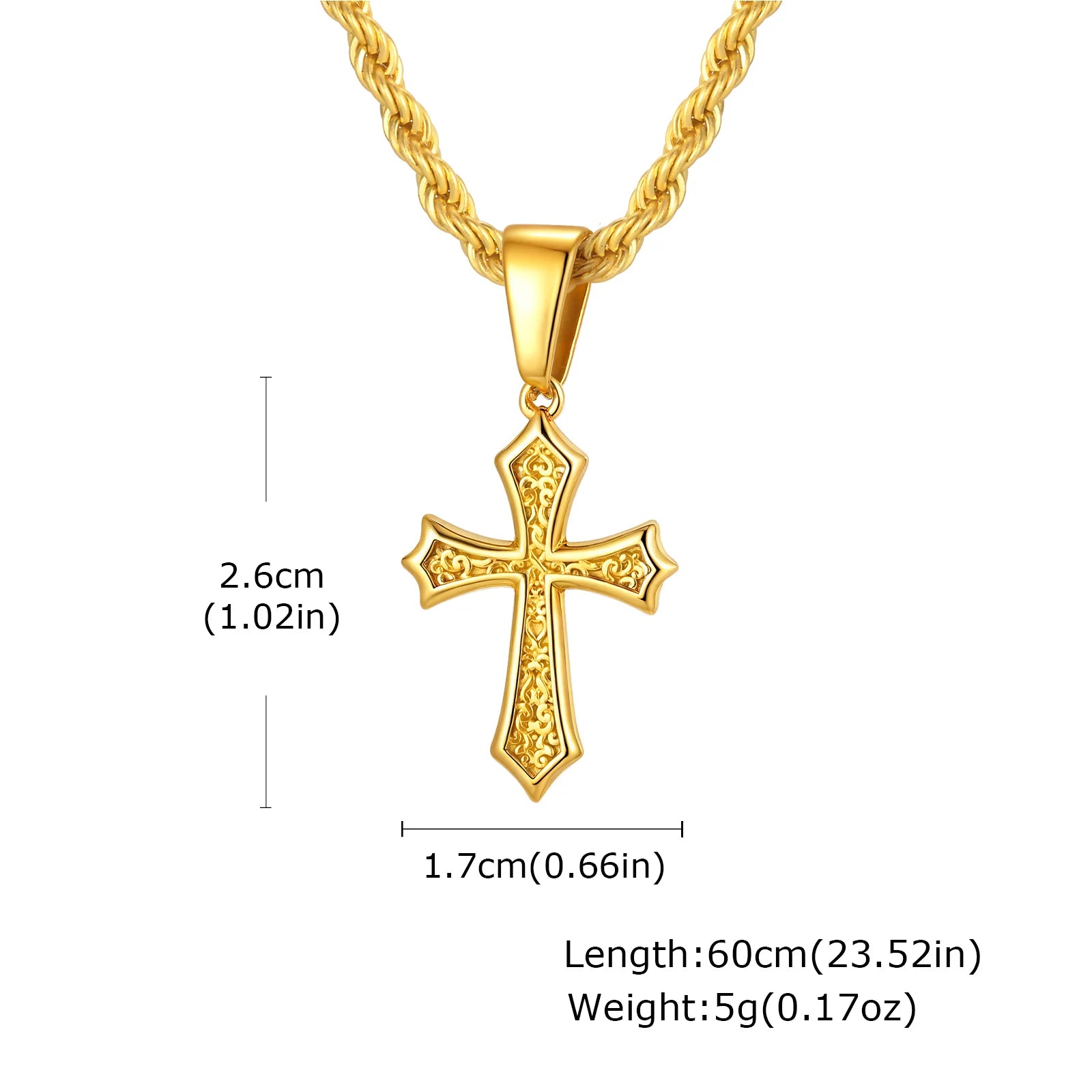 Hip Hop Cross Necklace