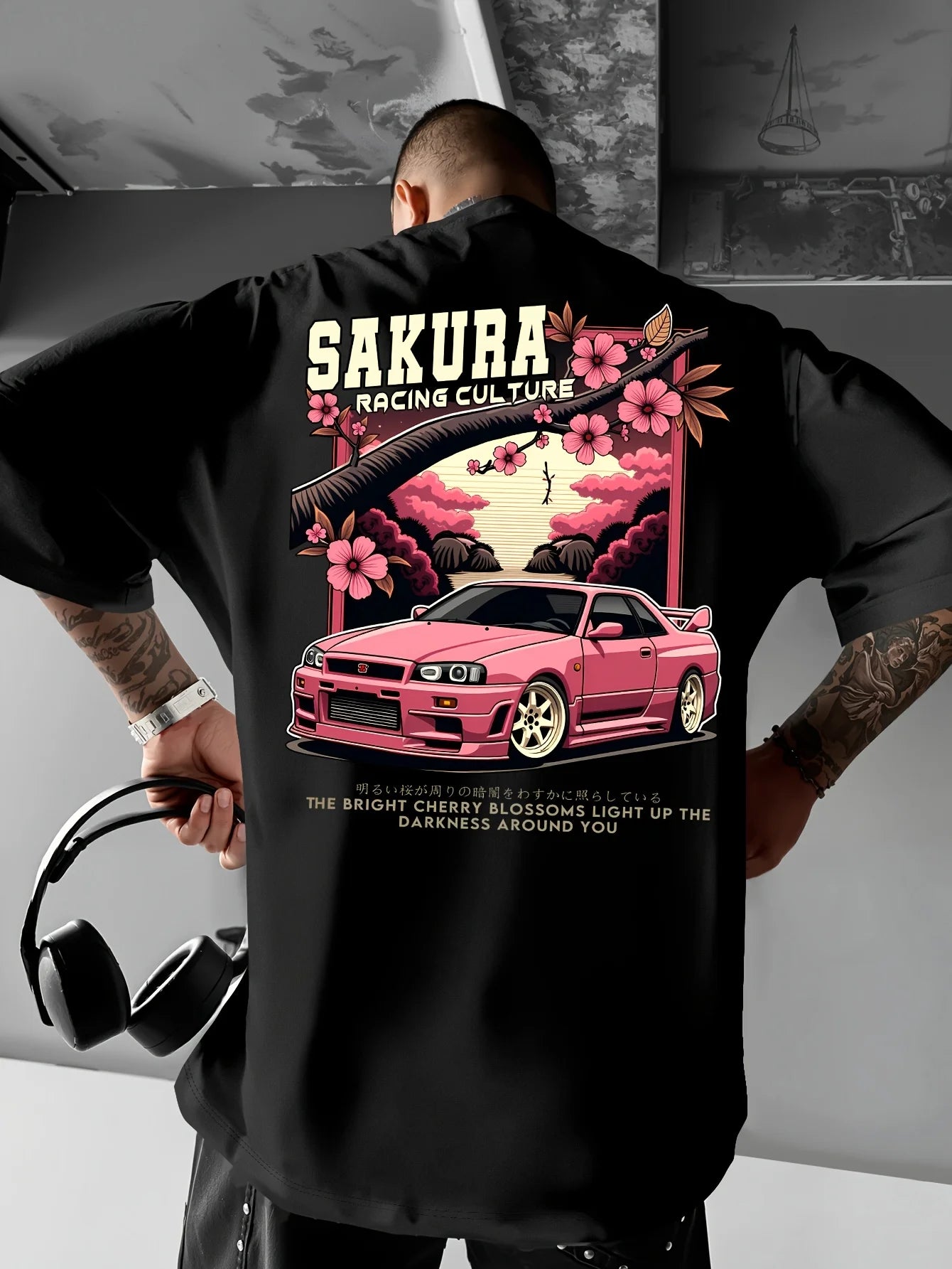 Cherry Blossom Racer T-Shirt
